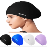 waterproof swim cap for long hair